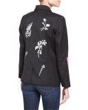 Silver Spur Collage Blazer, Black