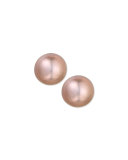 Pink Kasumiga 12.5mm Pearl Stud Earrings