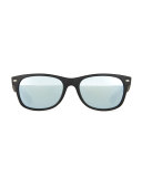 New Wayfarer Sunglasses W/Mirror Lenses