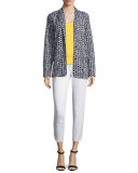 Geometric Jacquard Interlock Jacket 