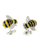 Sterling Silver Bumble Bee Cuff Links
