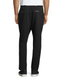Logo-Patch Straight-Leg Sweatpants
