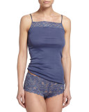 Moments Lace Boy Shorts, Indigo