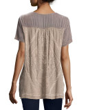 Taylor Mixed Velvet Tee