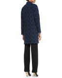 Flat Knit Wool Pants, Black 