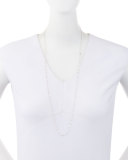 Rose-Cut Diamond Strand Necklace in Platinum