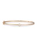 18k Rose Gold Diamond Station Bangle