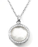 Stella Lollipop Pendant Necklace in Mother-of-Pearl Doublet With Diamonds 