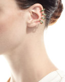 18K Gold Emerald Baguette Ear Cuff
