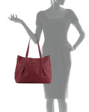 Ondine Calf Tote Bag, Bordeaux