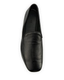 Bray Leather Smoking Loafer, Black