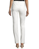 Curve Slim-Leg Jeans, Ecru