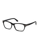 Square Optical Frames, Black