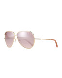 Metal Aviator Sunglasses
