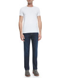 Straight-Leg Luxe Denim Jeans