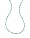 18K Senso Metal-Wrapped Turquoise Necklace, 40"