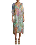 Alyssa Printed Kimono Dress