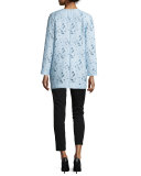 Jacquard Burnout Topper Coat