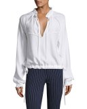 Bennett Poet Blouse, White