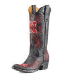University of Nebraska Tall Gameday Boots, Black
