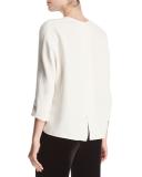 Open-Back Crewneck Top