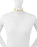 Crystal Station Choker Necklace, Blue