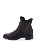Stormy Faux-Fur Side-Zip Boot, Black (Nero)