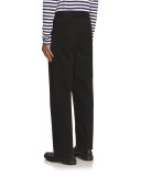 Twill Workwear Trousers, Black