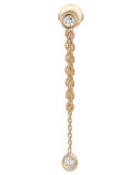 Colors 14K Rose Gold Chain Earring with Diamonds