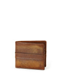 Oliver Leather Bi-Fold Wallet, Dark Brown