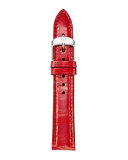 18mm Urban Vintage Snakeskin Strap, Red