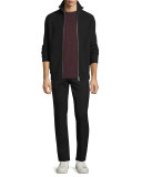 Ronzons Merino Full-Zip Sweater, Night