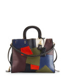 Rogue Patchwork Tote Bag, Black/Multi