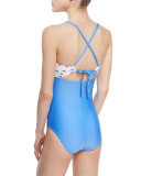 Summer School Cutout-Front One-Piece Swimsuit