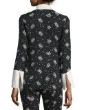 Stardust Rowan Floral-Print Tie-Neck Blouse