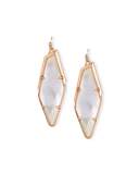 Bexley Mother-of-Pearl Statement Drop Earrings, Ivory