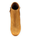 Surrey Suede Fringe Bootie, Camel