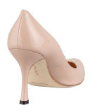 Fokapump Patent Almond-Toe Pump, Nude