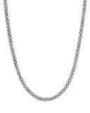 4mm Sterling Silver Rope Necklace, 18"L