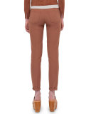 Magda Slim-Leg Ankle Pants, Carmel