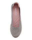 Belicia Stretch-Woven Flat, Pewter