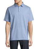 Vintage Dot Polo Shirt, Indigo
