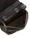 Pilot II Leather Backpack, Black
