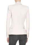 Classic Double-Breasted Blazer, Rose