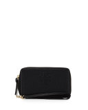 Thea Zip-Around Smartphone Wristlet, Black