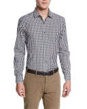 Ralph Long-Sleeve Plaid Woven Shirt, Black