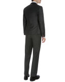 Classic Two-Piece Wool Suit, Dark Gray