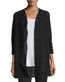 Hemp Long Cardigan, Black