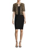 Kiyala Sleeveless V-Neck Knit Dress, Black