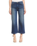 Le Capri Crop Wide-Leg Jeans, Plum Beach